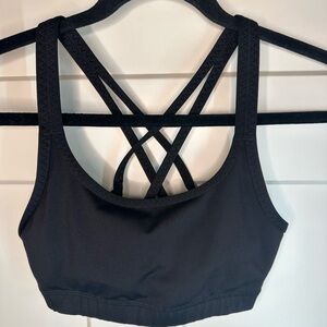 Patagonia Black Strappy Crossback Sports Bra Women’s XS